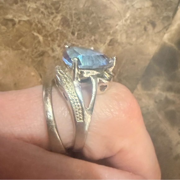 925 fire topaz size 8 - Picture 3 of 16